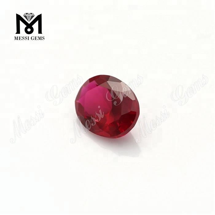 Loose Synthetic Ruby #7 Color Red Corundum Gemstones