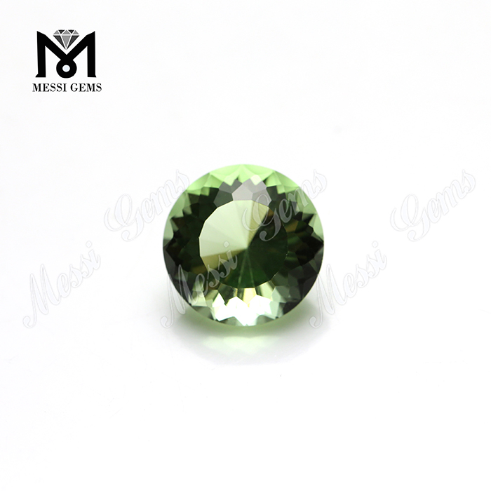Wholesale price synthetic green tourmaline crystal glass stone