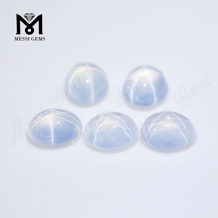 Factory Directly Sale White Color Synthetic Star Sapphire Price Per Carat