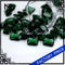 loose green color lab created glass gem stone gemstone