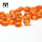 8.0mm orange round cabochon chrysoberyl cat\'s eye glass gemstone
