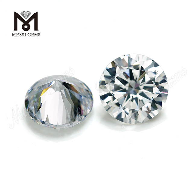 8mm white CZ round cut Synthetic Cubic zirconia