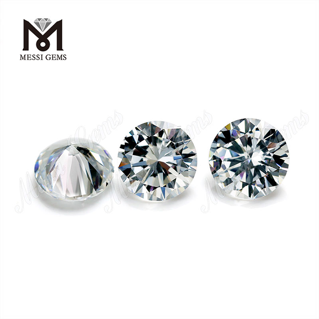 8mm white CZ round cut Synthetic Cubic zirconia