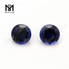 round diamond cut Blue #34 corundum synthetic sapphire stones
