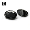 oval cut synthetic black colored loose moissanite diamond price