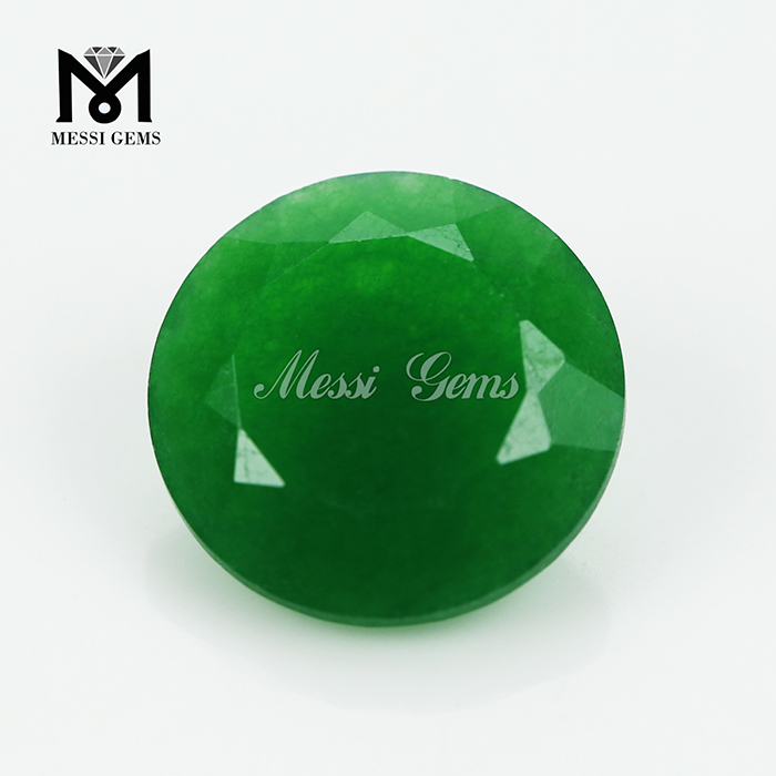 15mm round green Malaysia jade gemstone