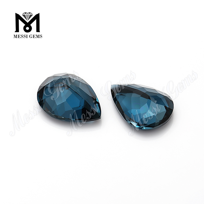 pear shape natural loose stones london blue topaz gemstones