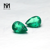 Pear Cut Lab Created Hydrothermal Colombia Emerald