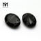 natural gemstones material oval faceted black onyx from China