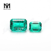 Emerad cut synthetic columbian emerald ring gemstone