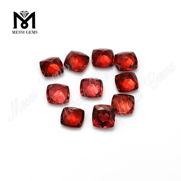 cushion cut natural gemstones red garnet stones price per carat