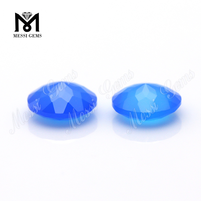 wholesale price blue natural agate gemstone