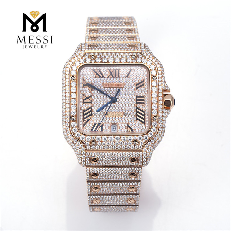 luxury watch moissanite fashion