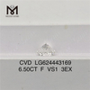 6.50CT F VS1 3EX CVD Round Loose Manufactured Diamonds LG624443169丨Messigems