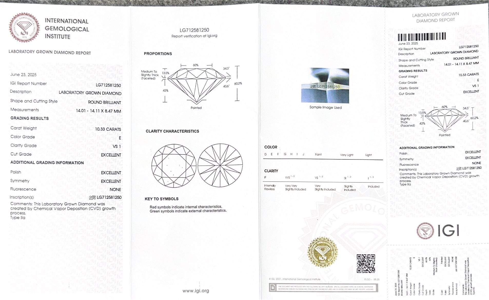 10.33ct vs 3ex rd igi diamond labs 10.33ct vs 3ex rd igi diamond labs