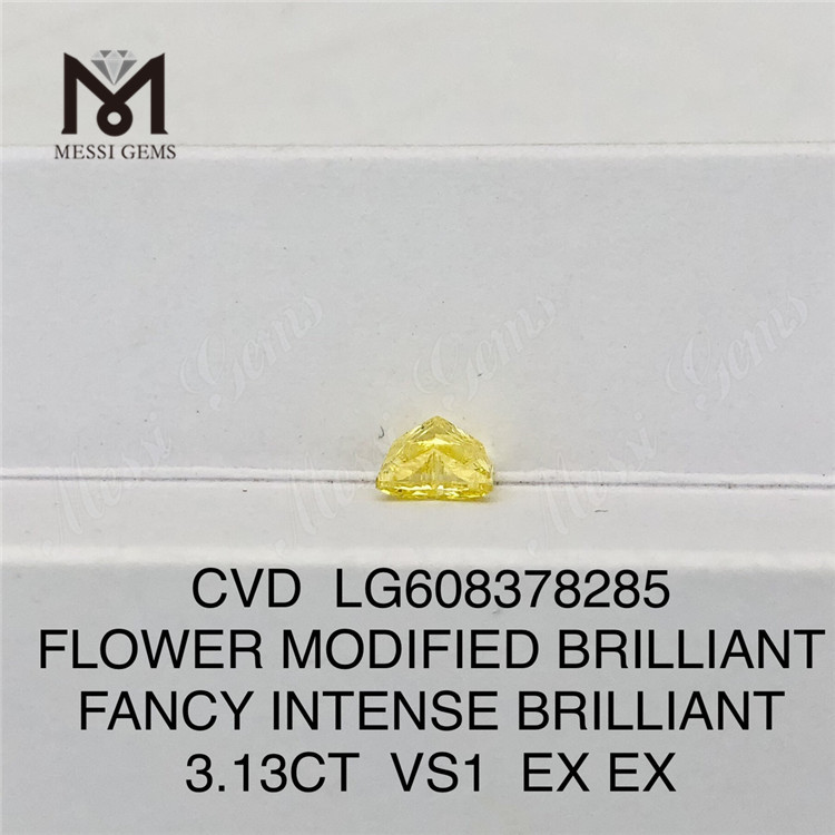 3ct yellow flower lab cultured diamonds 3ct yellow flower lab cultured diamonds