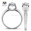 1ct 14k fashon wedding rings moissanite gold ring for girls