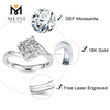 1 ct 14k 18k wedding rings moissanite gold ring for sale
