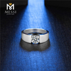 new arrival quality gold plated 925 sterling silver men rings with moissanite
