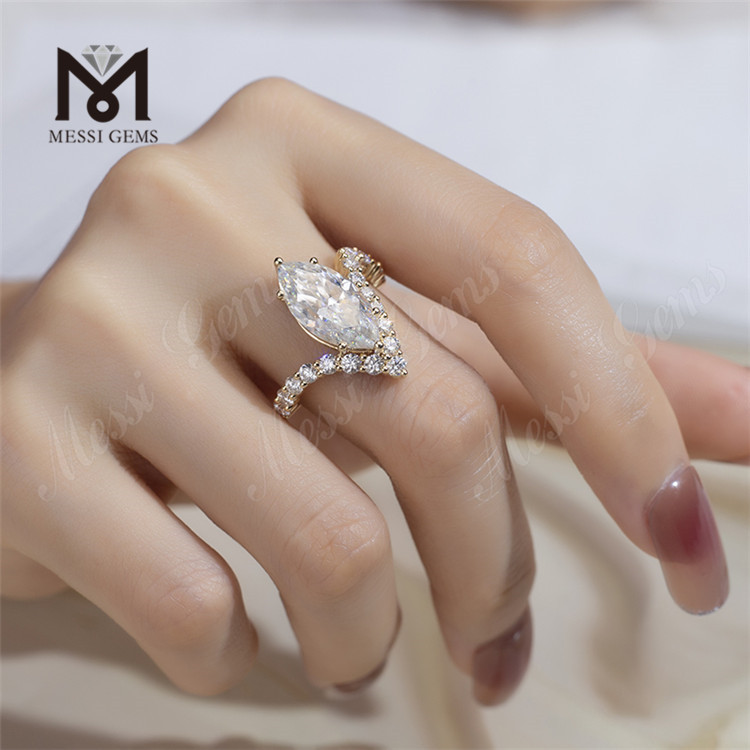 Unveiling the Timeless Beauty 4 carat lab diamond marquise engagement ring