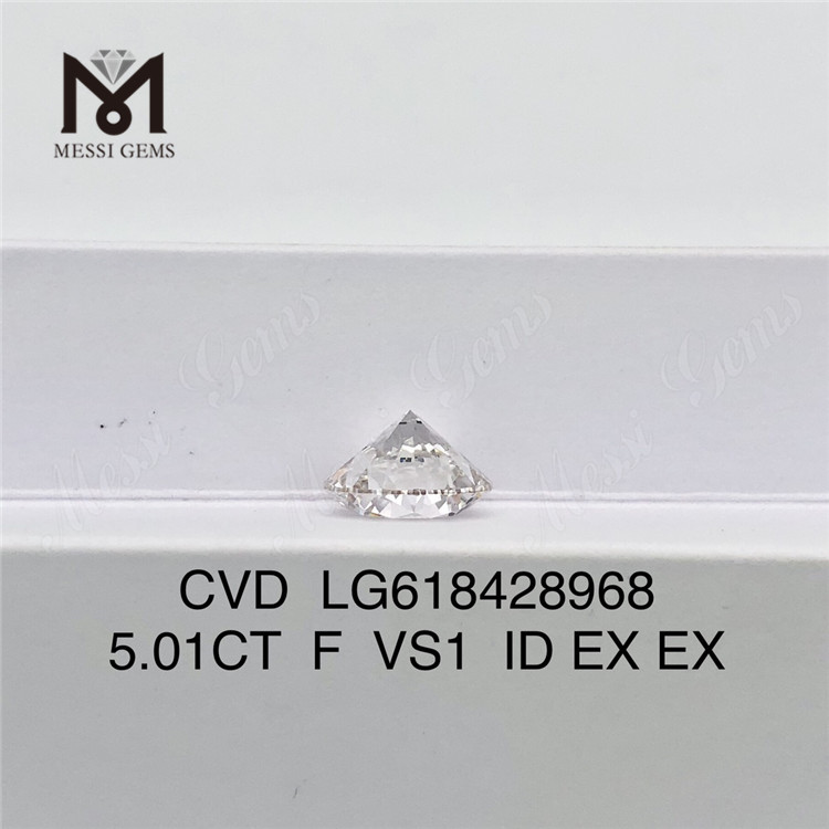 5.01CT F VS1 ID lab created diamonds for sale丨Messigems CVD LG618428968