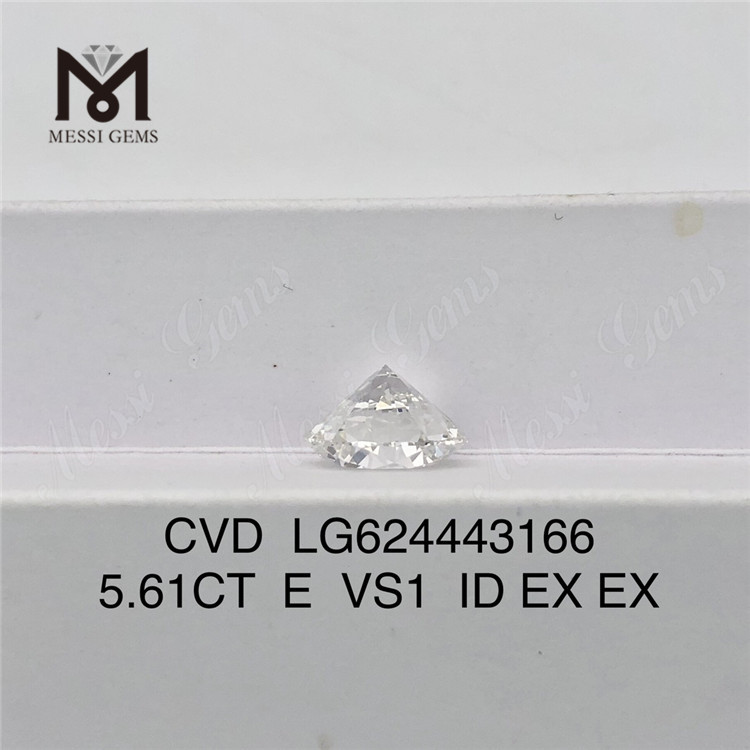 5.61ct E VS1 ID lab cultured diamonds CVD LG624443166丨Messigems