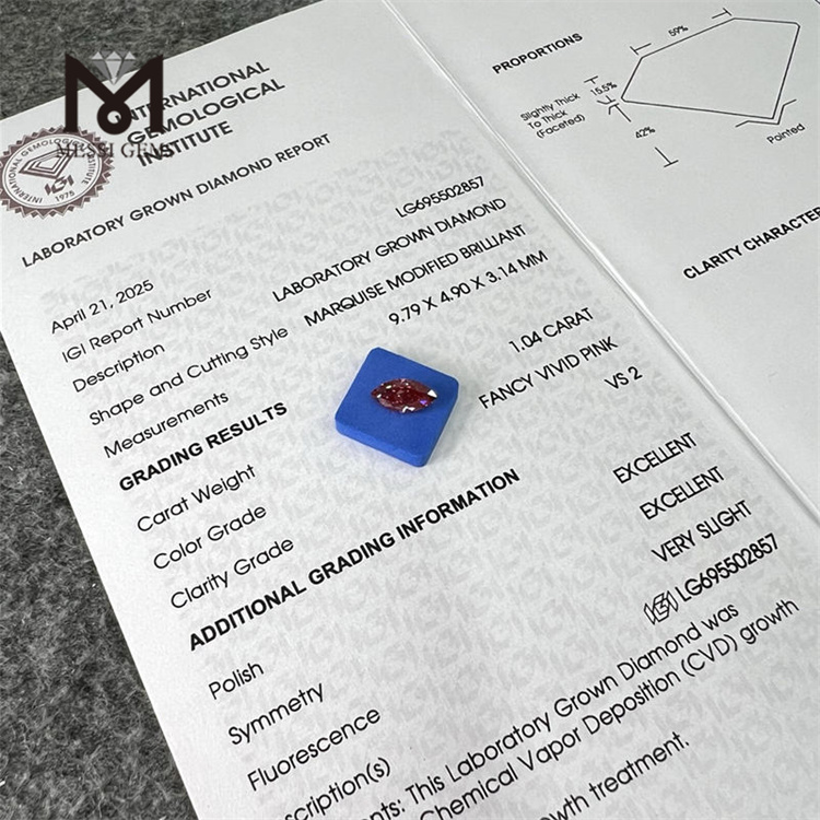 1ct fancy pink mq simulated diamond cvd 1ct fancy pink mq simulated diamond cvd