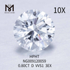 0.80CT white D round best synthetic diamonds VVS1 3EX