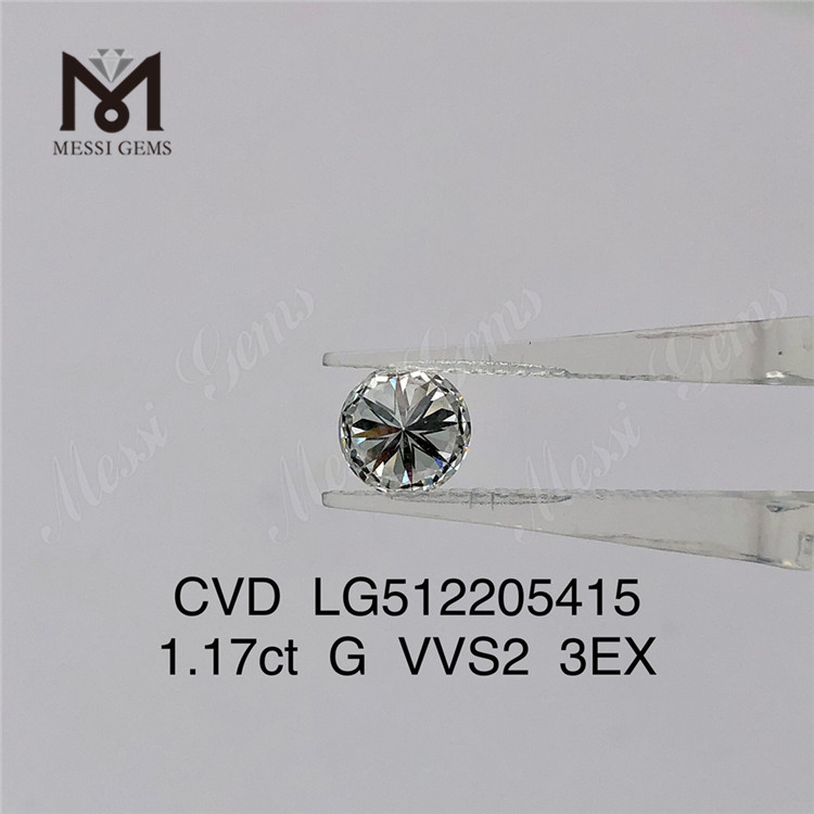 1.17ct G rd cvd lab diamond 3EX vvs cheap man made diamond factory price