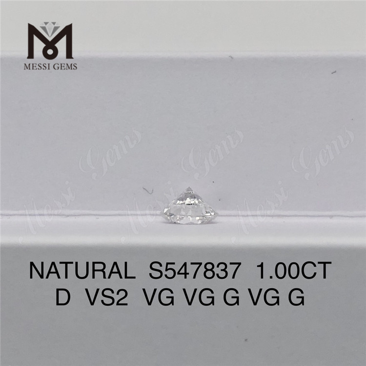 1.00CT D VS2 VG VG G VG G Stunning 1 Carat Natural Diamonds Unveil Luxury S547837 丨Messigems
