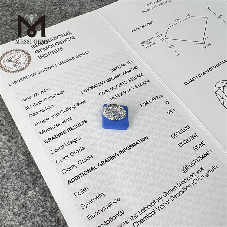 5.24ct d oval diamond labs cvd 5.24ct d oval diamond labs cvd