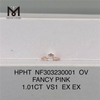1.01CT OV FANCY PINK VS1 EX EX man made pink diamonds HPHT NF303230001