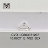 10.06CT E VS2 3EX New Lab Created Diamonds丨Messigems CVD LG603371207