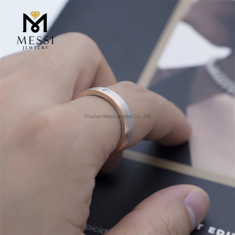 9K Gold princess cut lab diamond Timeless Style and Sophistication Elegant Gold Rings for Men