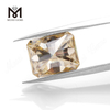 factory loose emerald cut fancy yellow moissanite stone price 