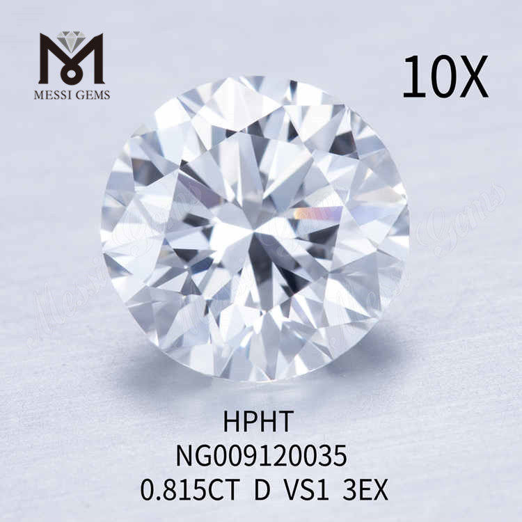 0.815carat D VS1 round lab created diamonds price 3EX