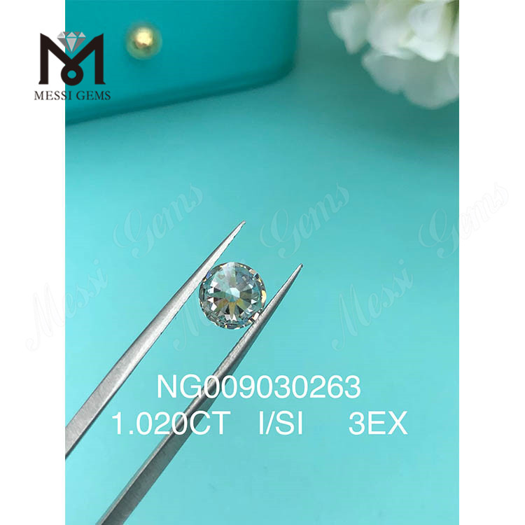 1.020ct Loose Gemstone Synthetic Diamond I SI EX Cut