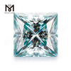 Wholesale Price Loose Moisonite Princess Cut 1 Carat Blue Moissanite Diamond