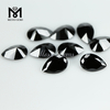 Wholesale price pear cut 8x12mm black cubic zirconia stones 