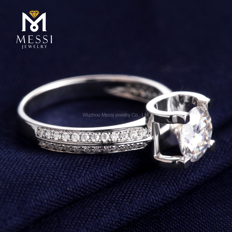 moissanite gold ring for women