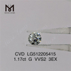 1.17ct G rd cvd lab diamond 3EX vvs cheap man made diamond factory price