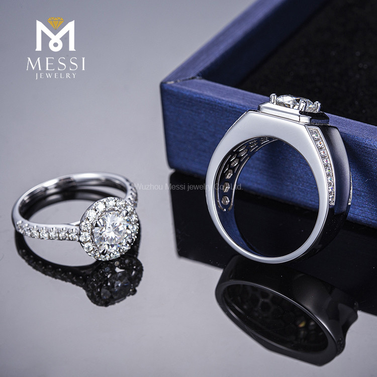 two carat moissanite ring