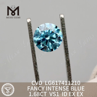 2.01CT VS1 FANCY INTENSE BLUE synthetic diamonds for sale丨Messigems CVD LG617411211