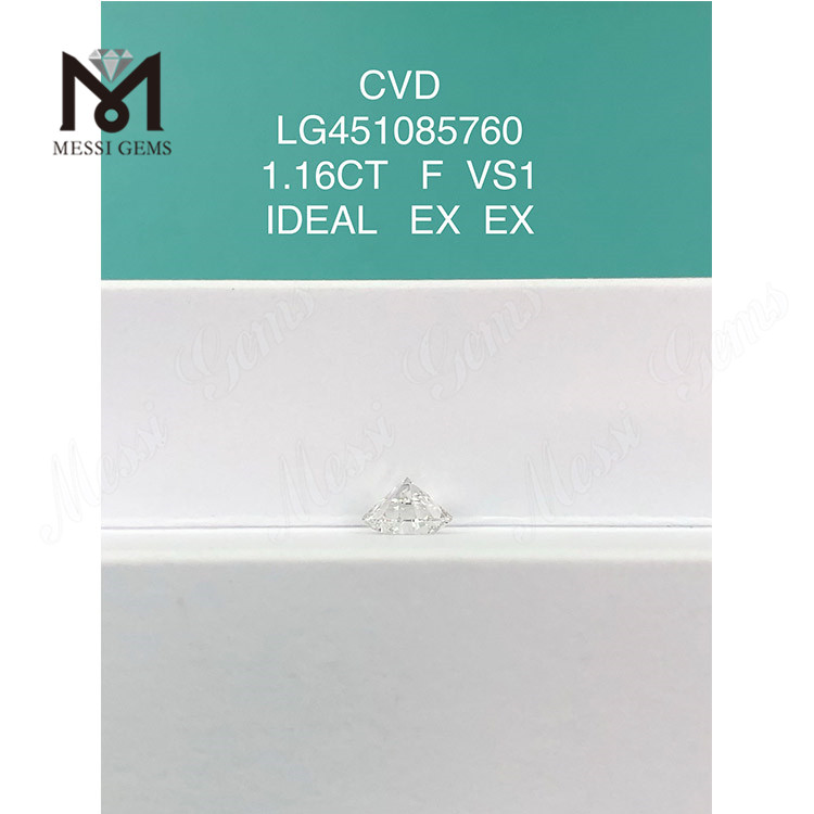 CVD Round lab diamonds 1.16ct F VS1 IDEAL Cut