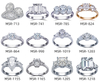 9.03*6.14mm OVAL IGI Lab Diamond Bezel Set Laboratory Diamond Engagement Rings