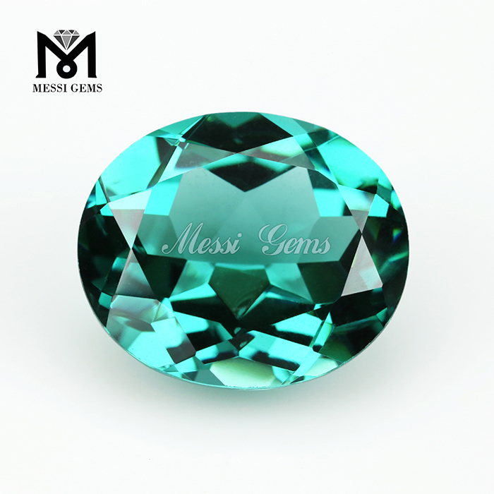 crystal nano emerald russian stone nanosital in faceted oval shape