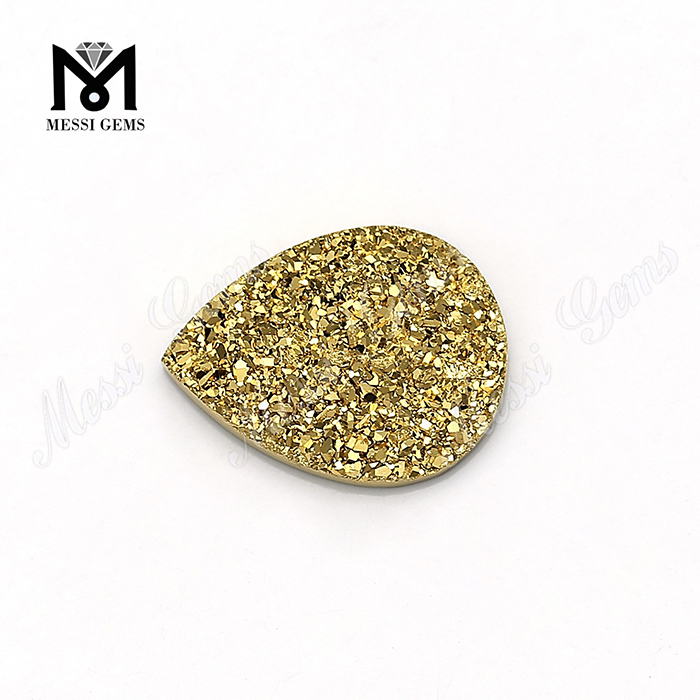Wholesale Fashion Natural Triangle 10x10 Druzy For Earrings