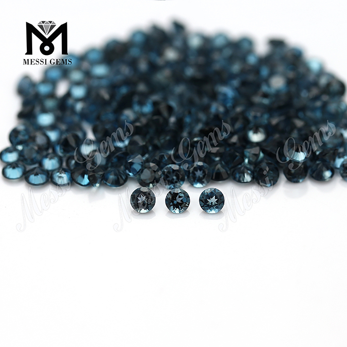 Loose Round 3.0mm Natural London Blue Topaz Stone