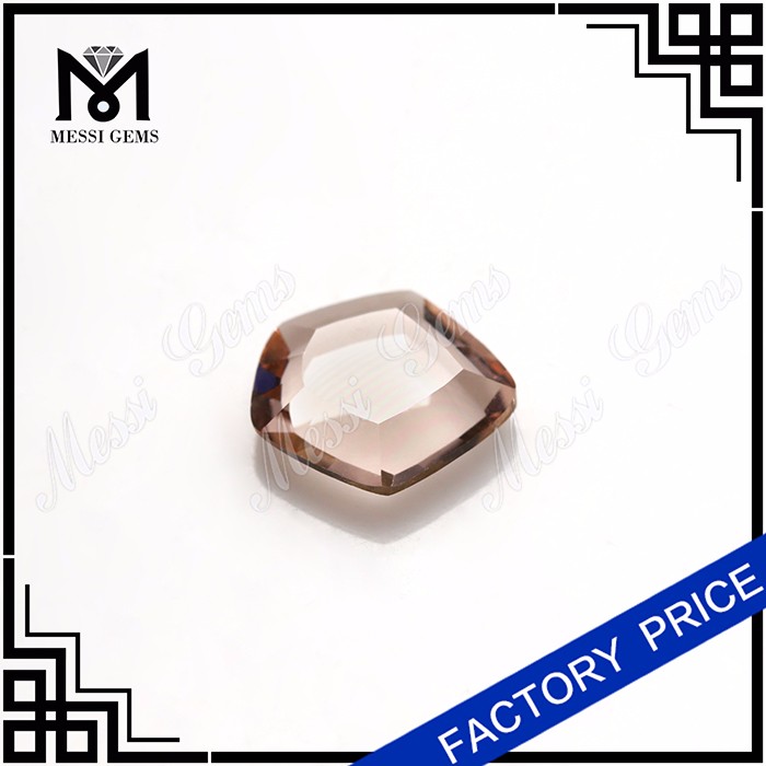 wholesale morganite color faceted Axe cut glass stone