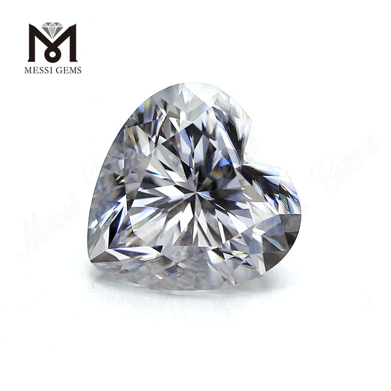 Factory DEF VVS Heart Cut Per Carat moissanite diamond Price